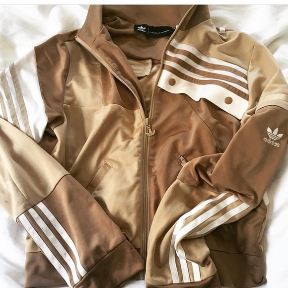 adidas originals bomber jacket in camel